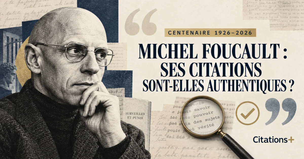 Michel Foucault, centenaire 1926-2026 — douze citations passées au crible
