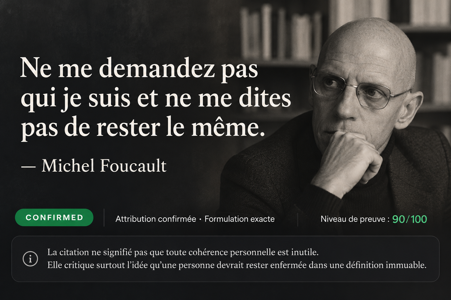 Carte Illustration — Michel Foucault