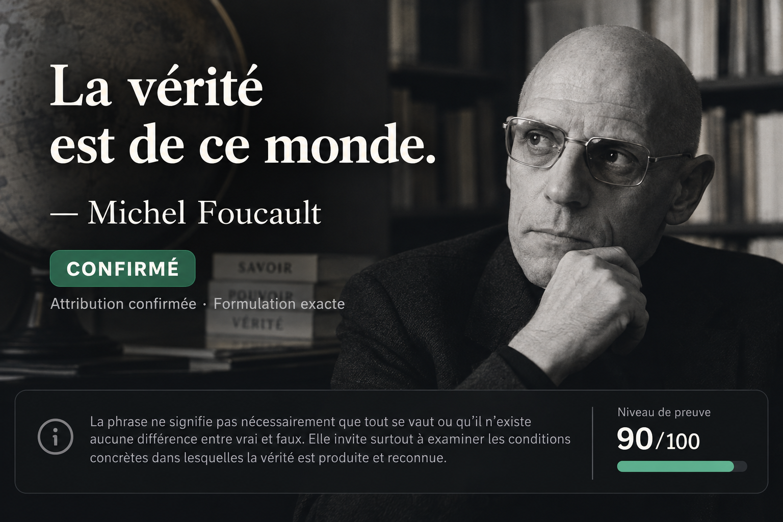 Carte Illustration — Michel Foucault