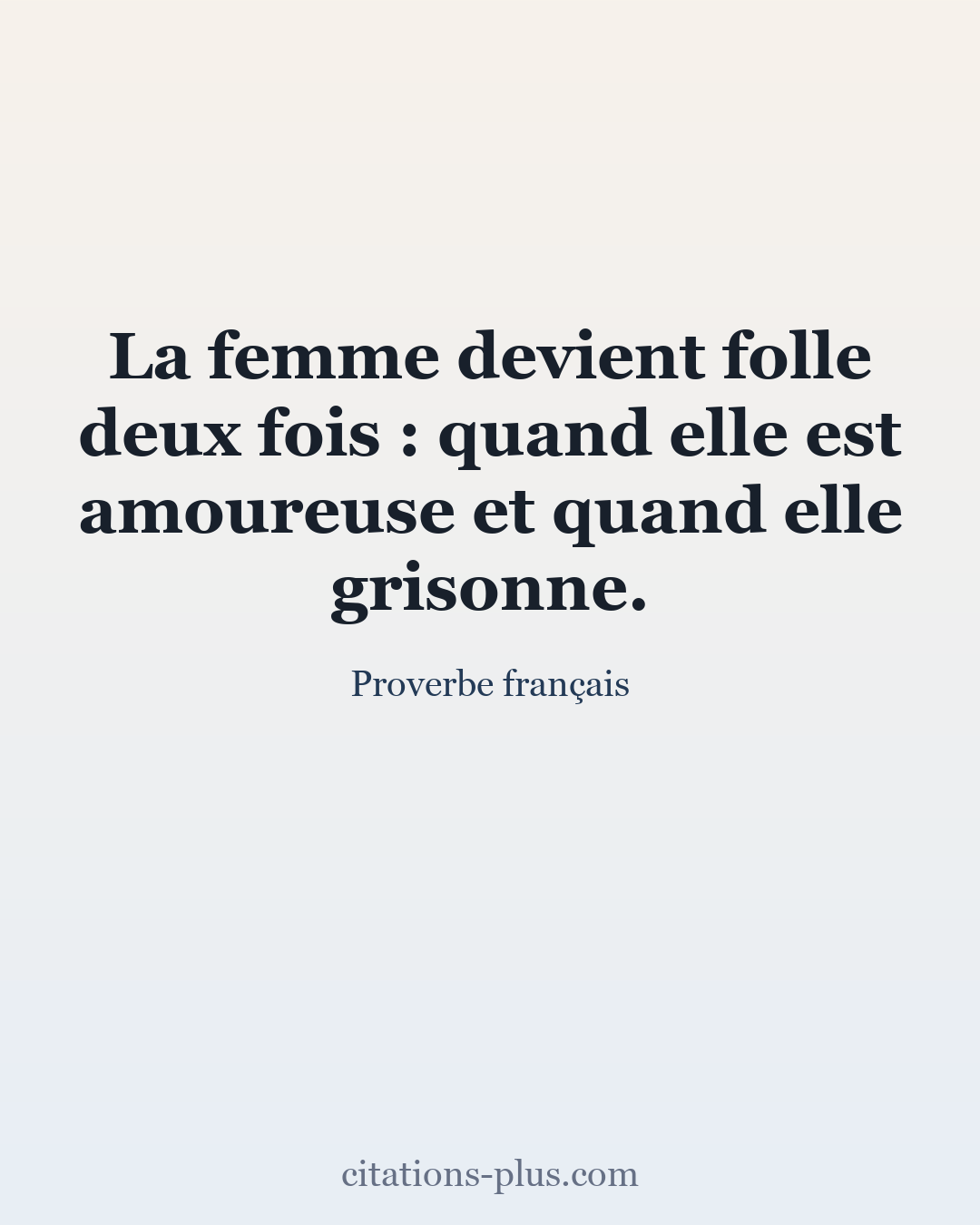 Carte Premium clair — Proverbe français