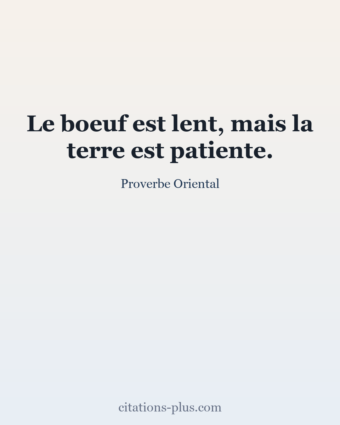 Carte Premium clair — Proverbes orientaux