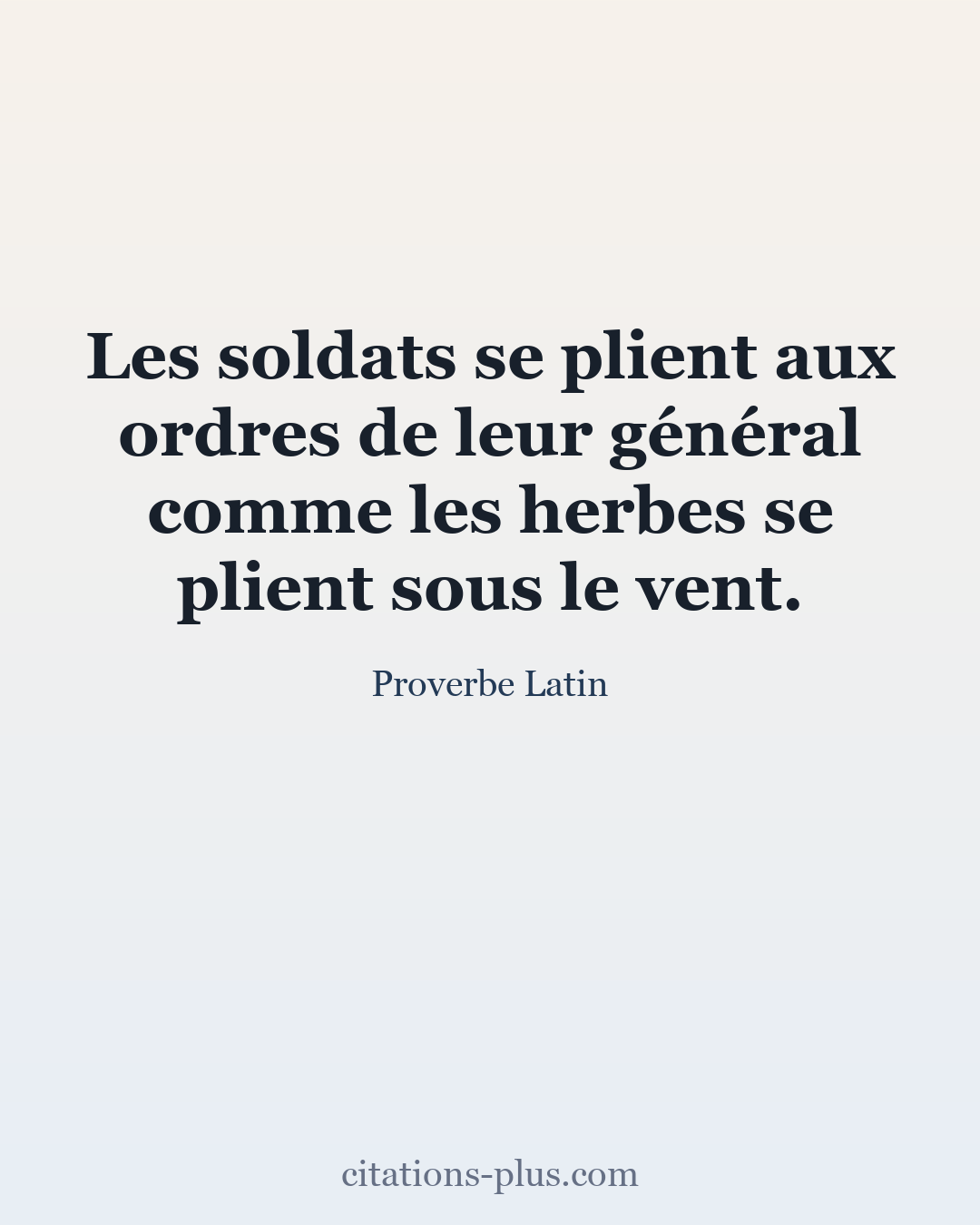 Carte Premium clair — Proverbe Latin