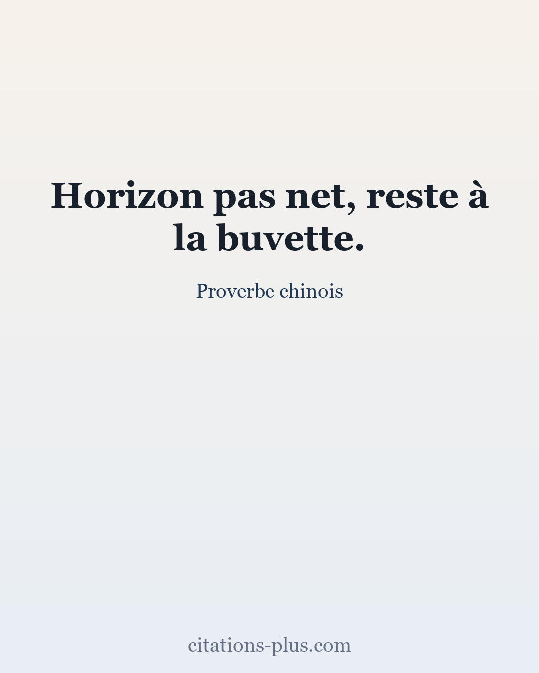 Carte Premium clair — Proverbe chinois