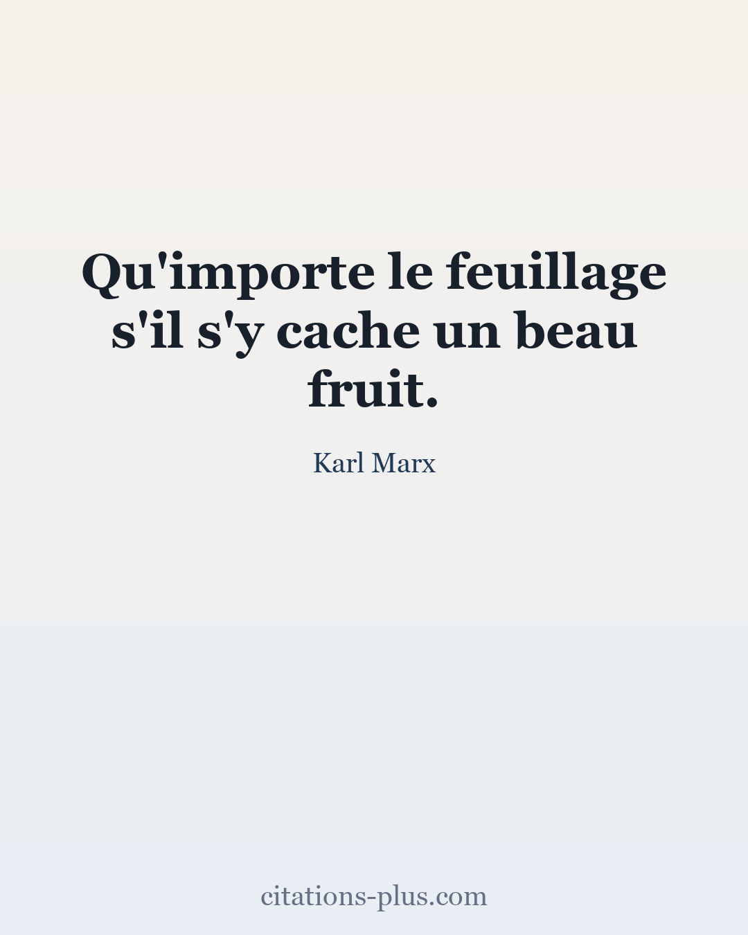 Carte Premium clair — Karl Marx