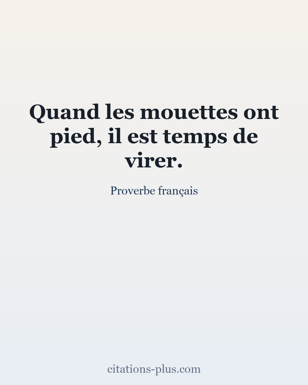 Carte Premium clair — Proverbe français