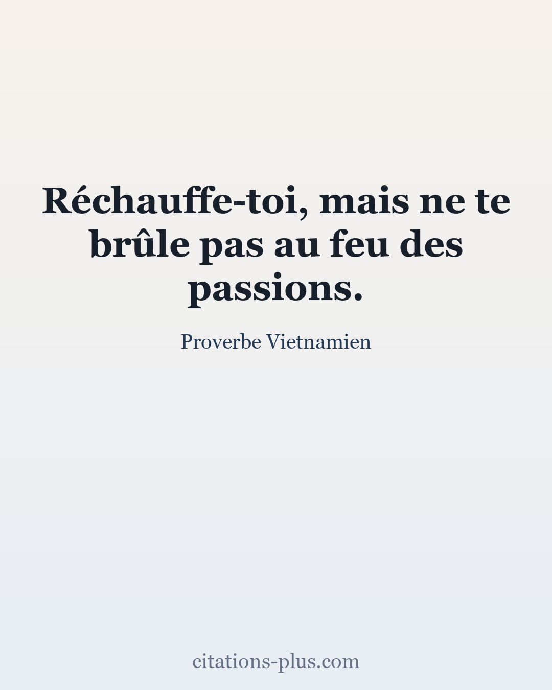 Carte Premium clair — Proverbe Vietnamien