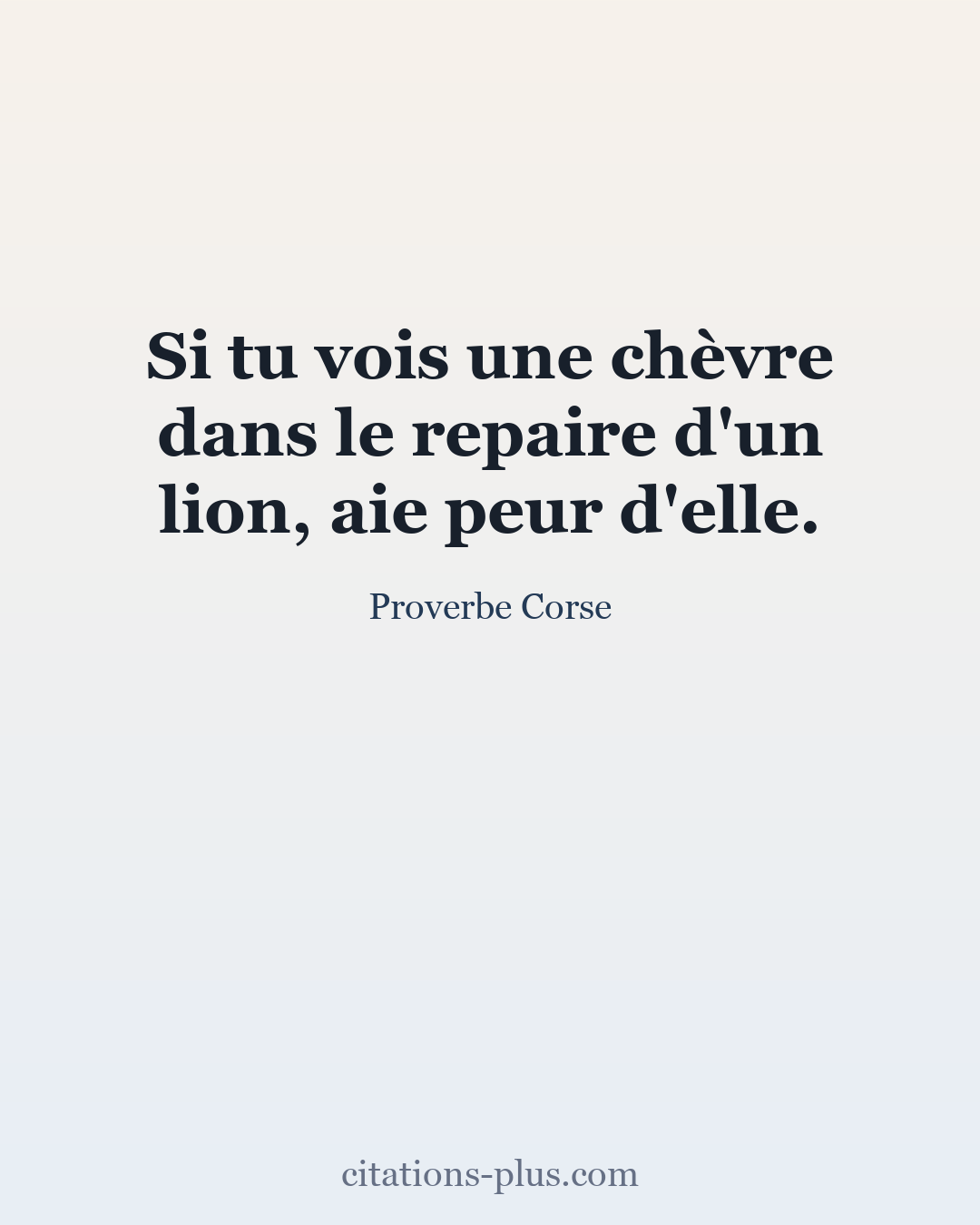 Carte Premium clair — Proverbe Corse