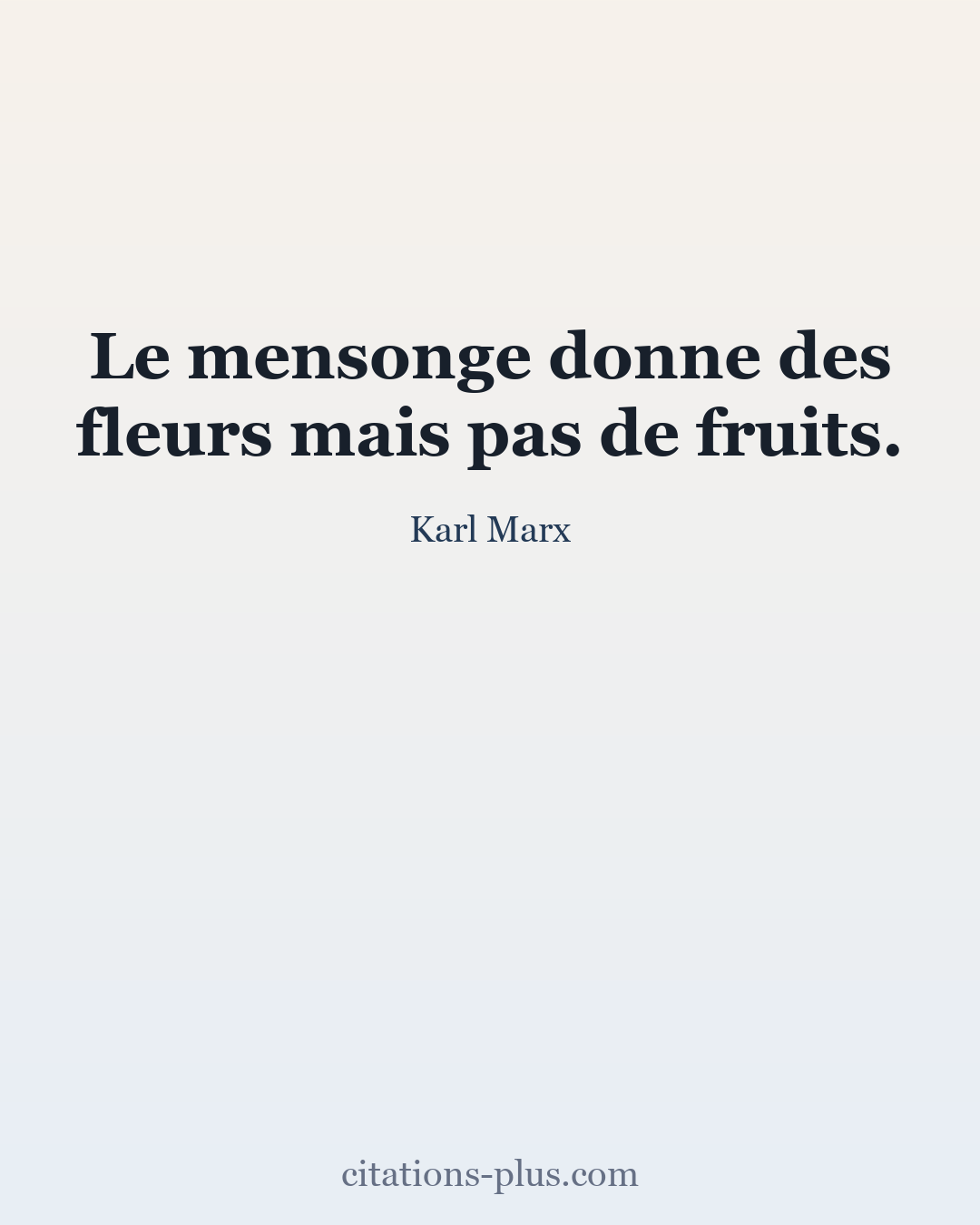 Carte Premium clair — Karl Marx