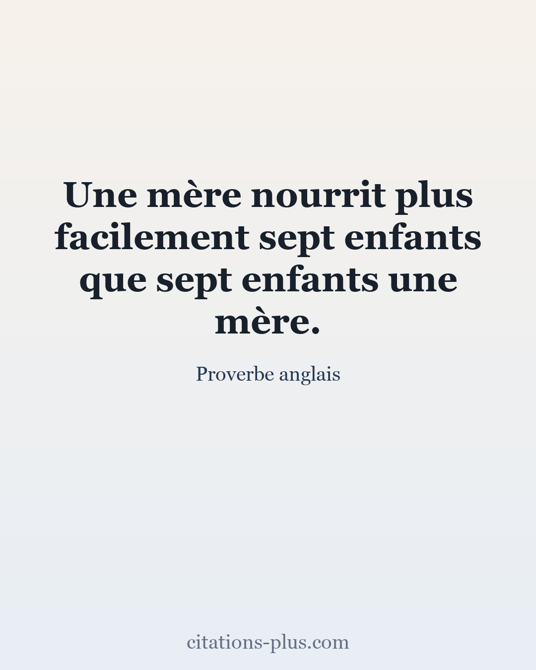 Carte Premium clair — Proverbe anglais