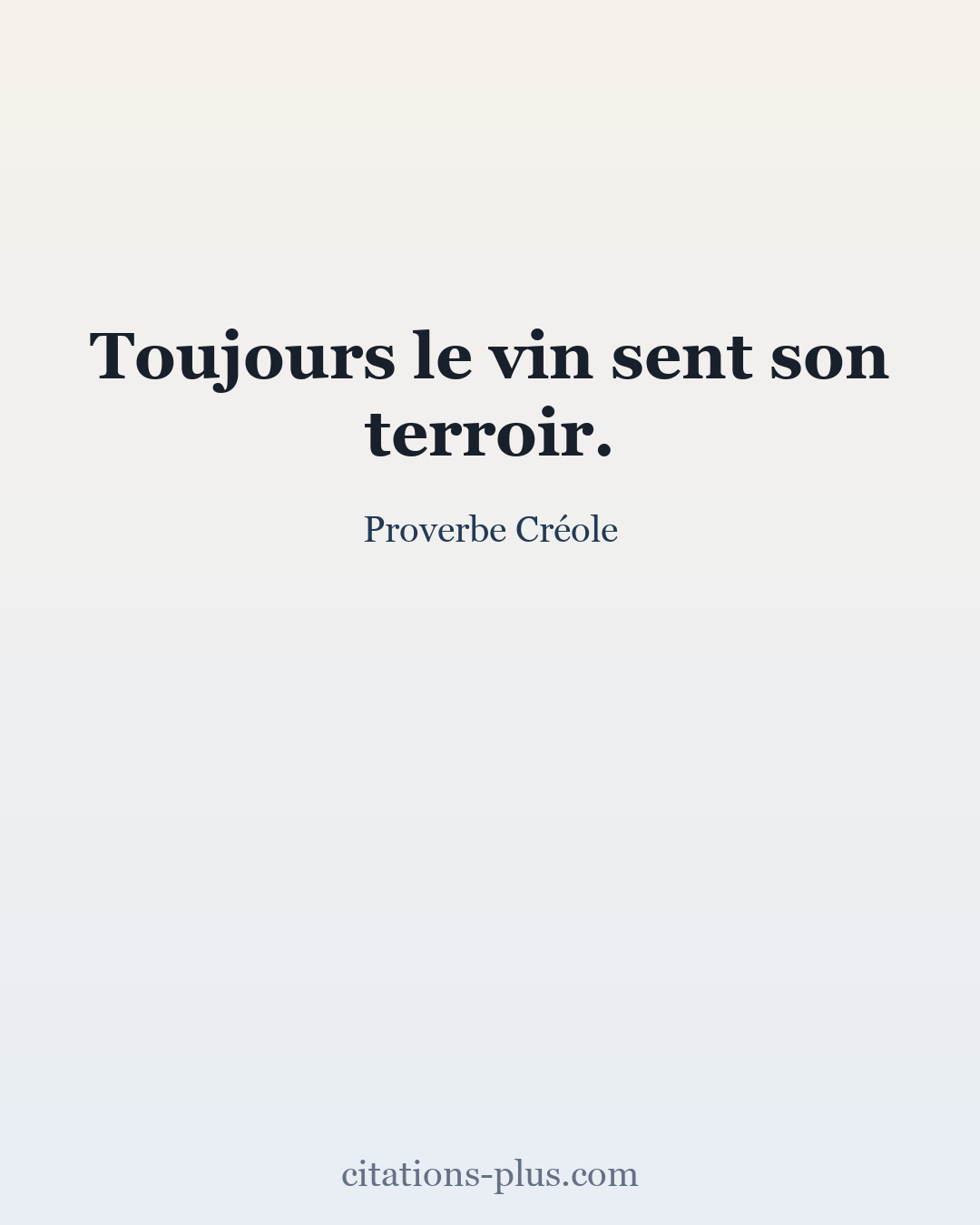 Carte Premium clair — Proverbe Créole