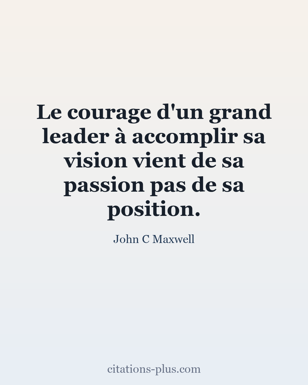 Carte Premium clair — John C Maxwell