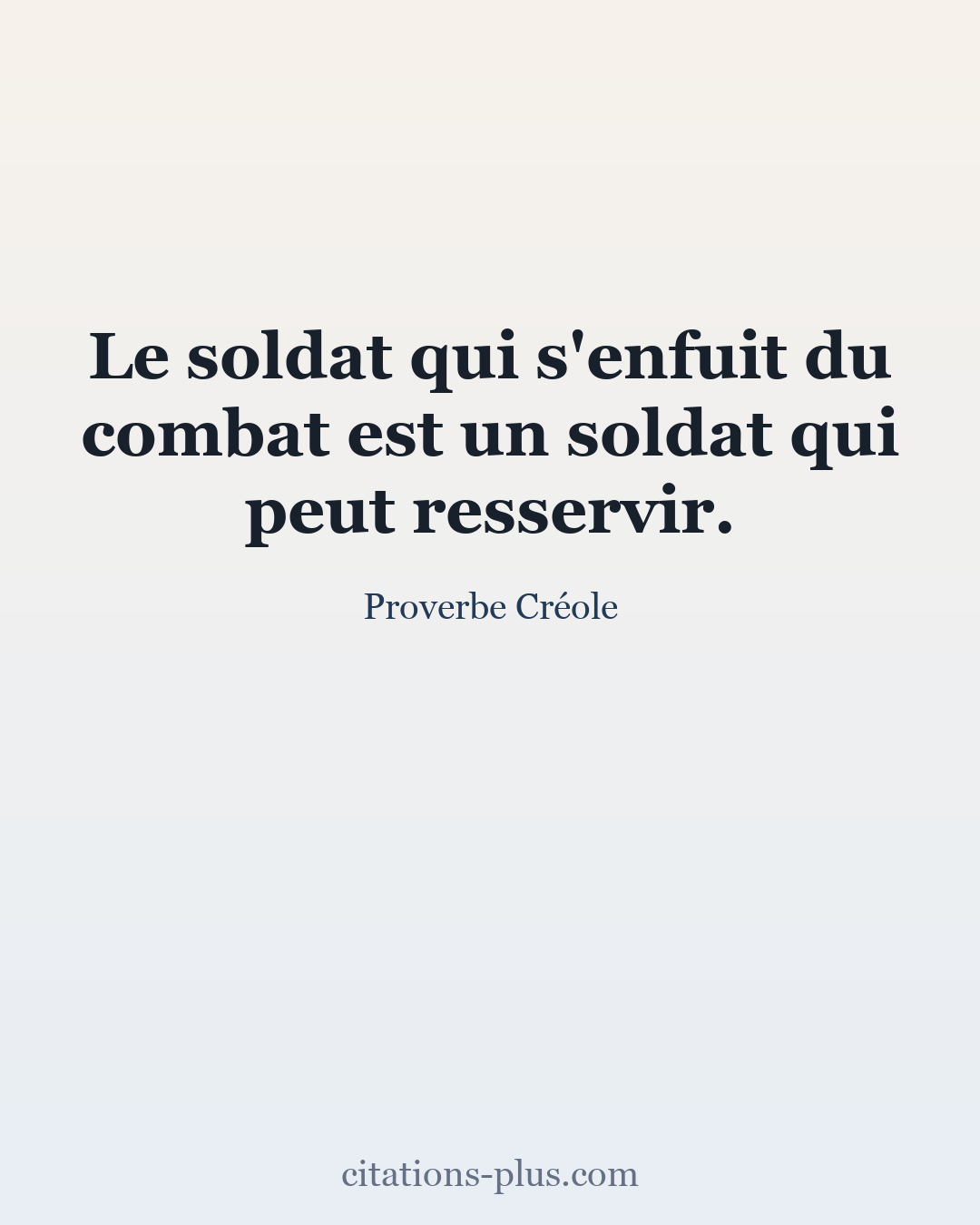 Carte Premium clair — Proverbe Créole