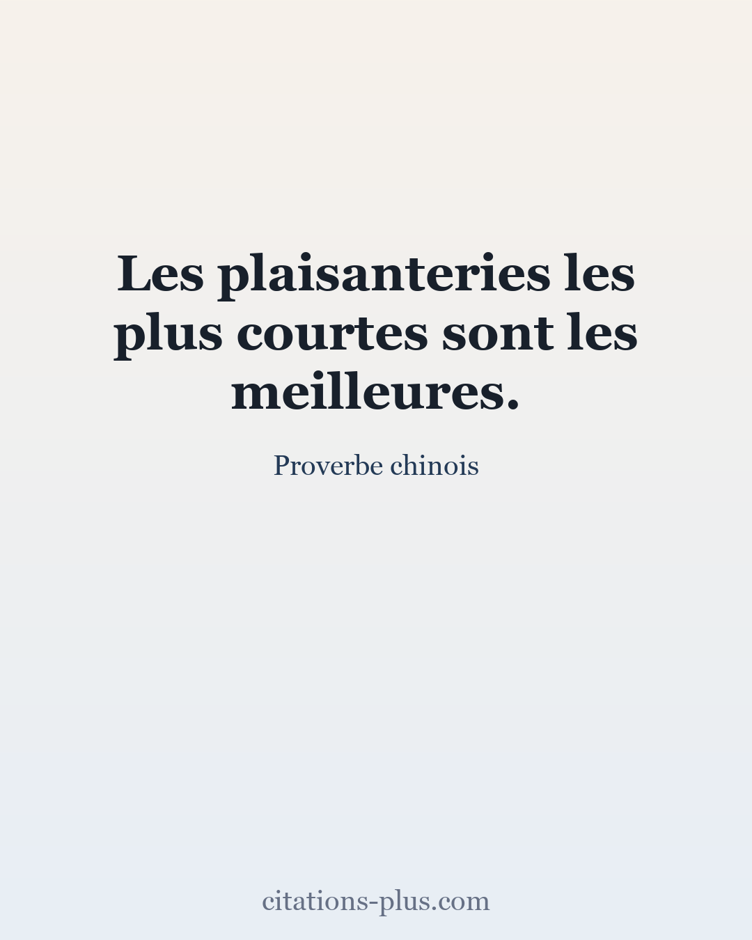 Carte Premium clair — Proverbe chinois