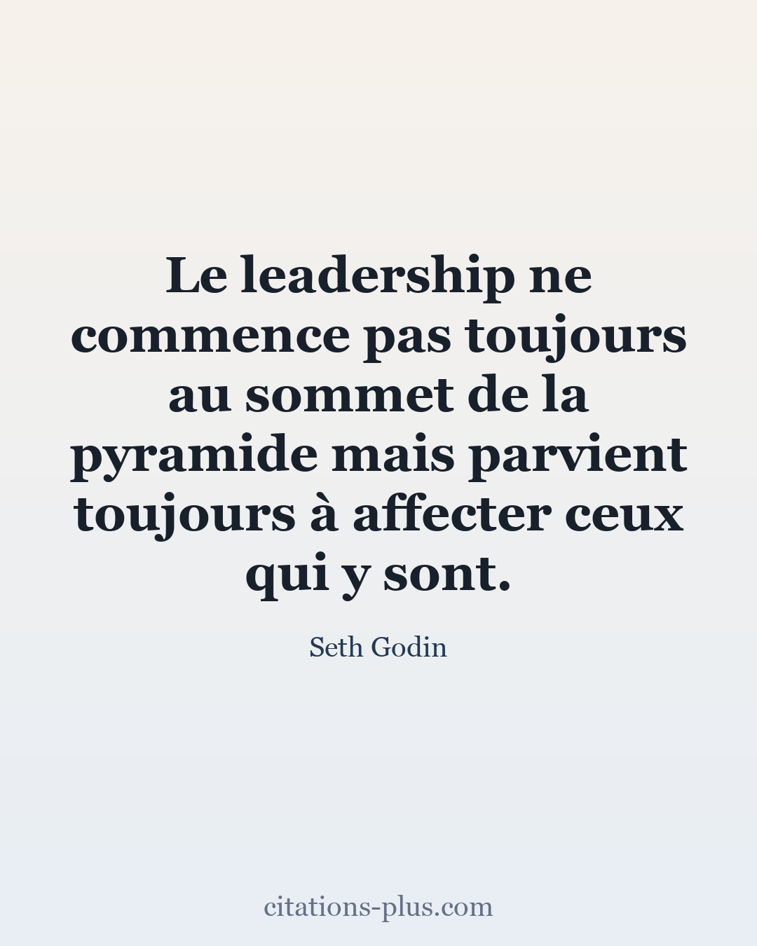 Carte Premium clair — Seth Godin