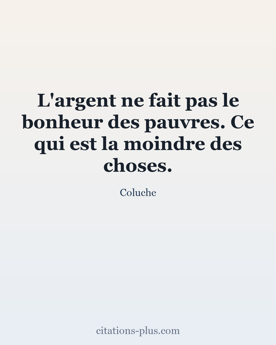 Carte Premium clair — Coluche