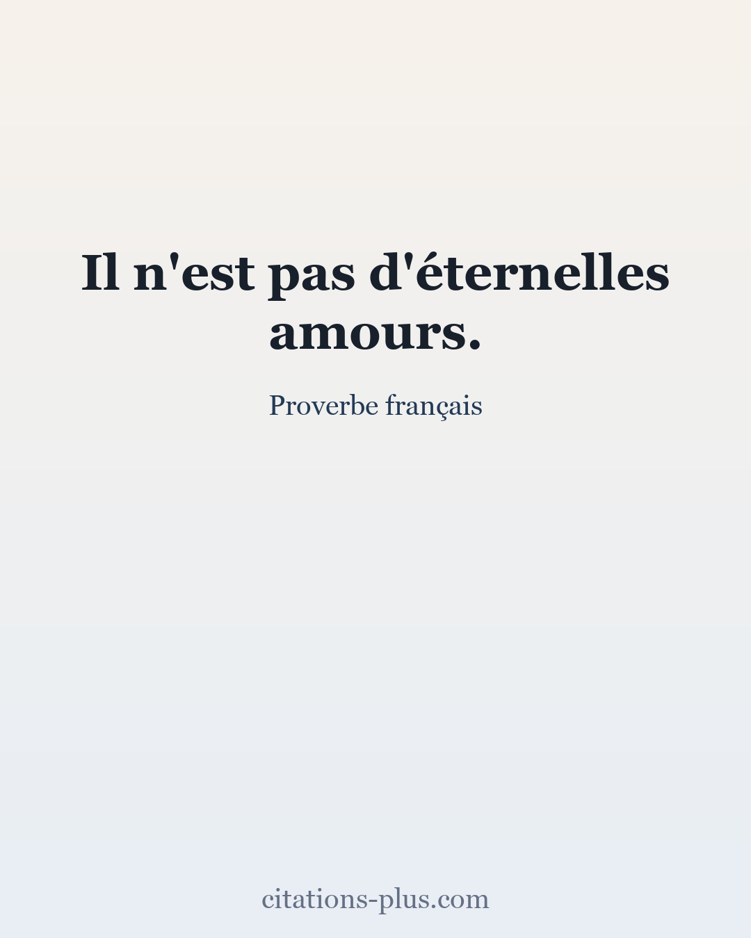Carte Premium clair — Proverbe français