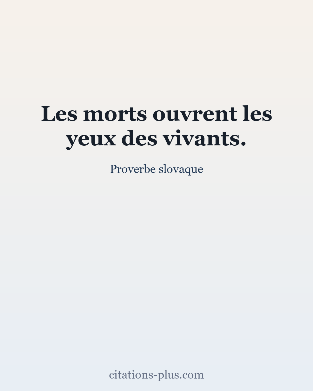 Carte Premium clair — Proverbe slovaque