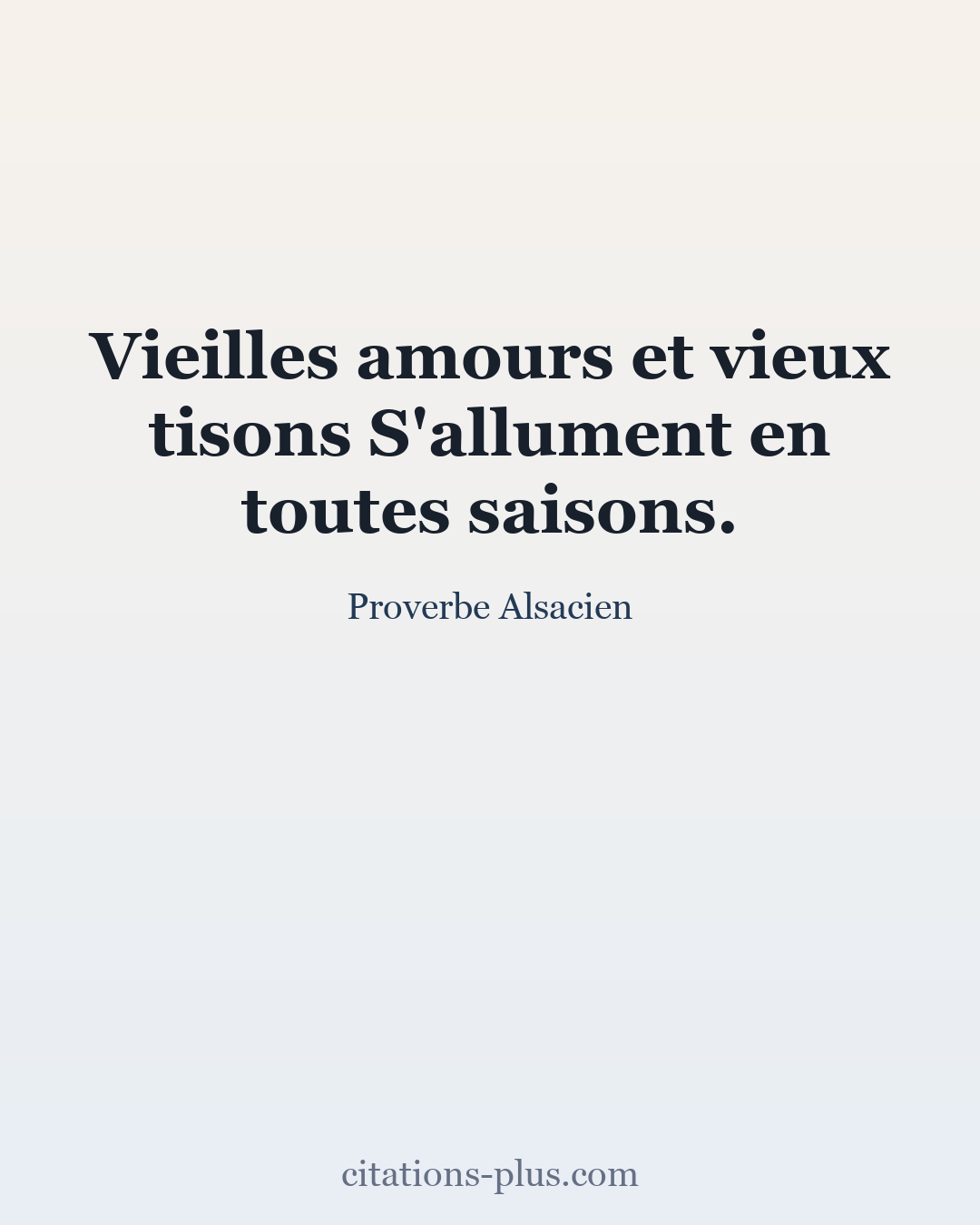 Carte Premium clair — Proverbe Alsacien