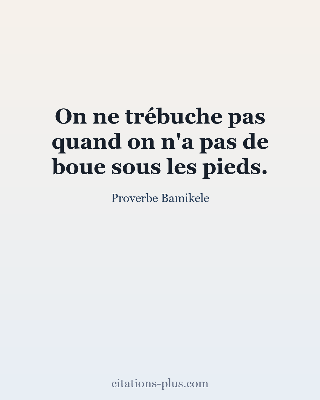 Carte Premium clair — Proverbe Bamikélé
