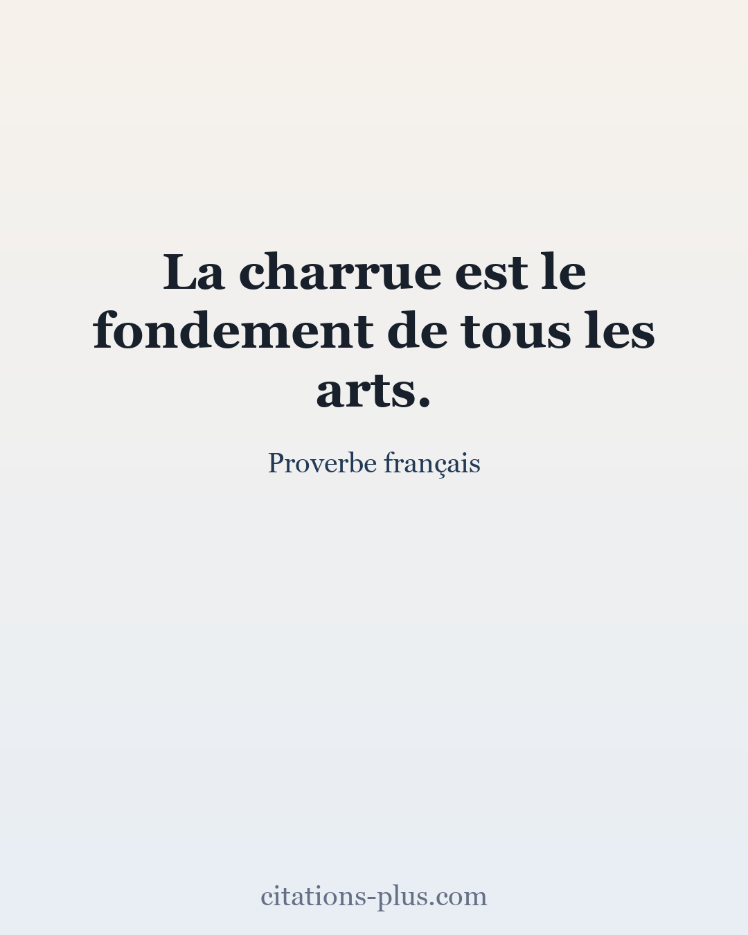 Carte Premium clair — Proverbe français