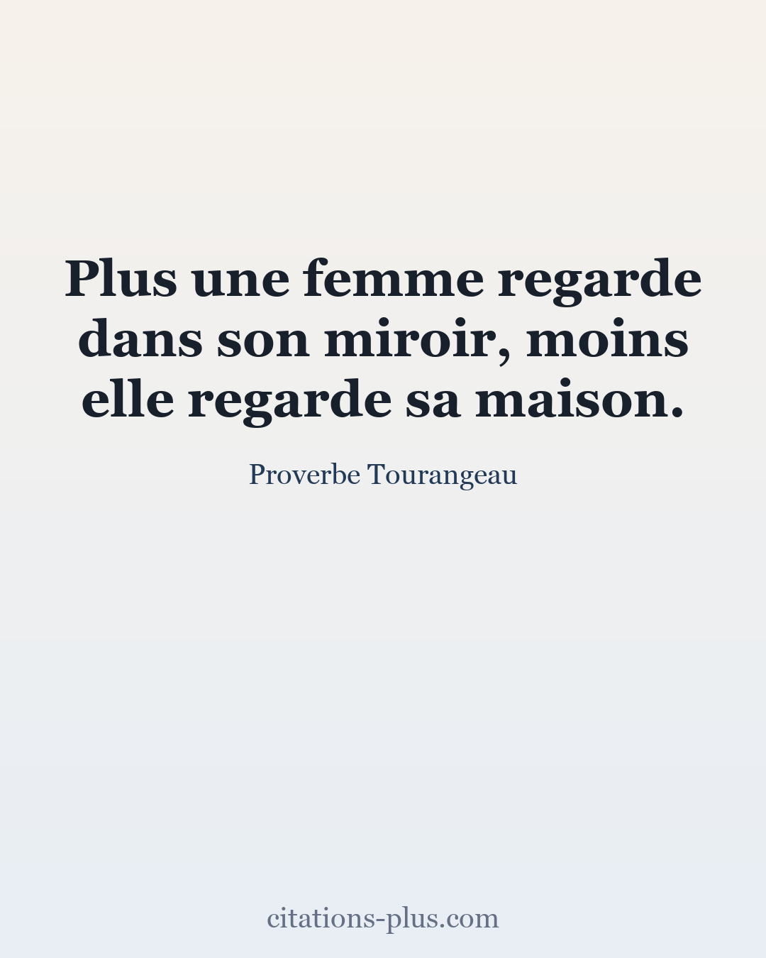 Carte Premium clair — Proverbe Tourangeau