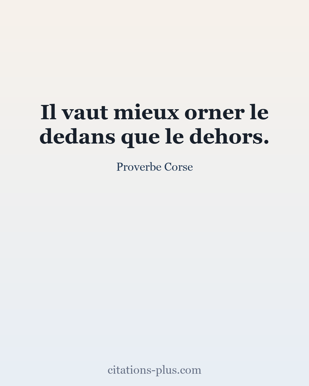 Carte Premium clair — Proverbe Corse