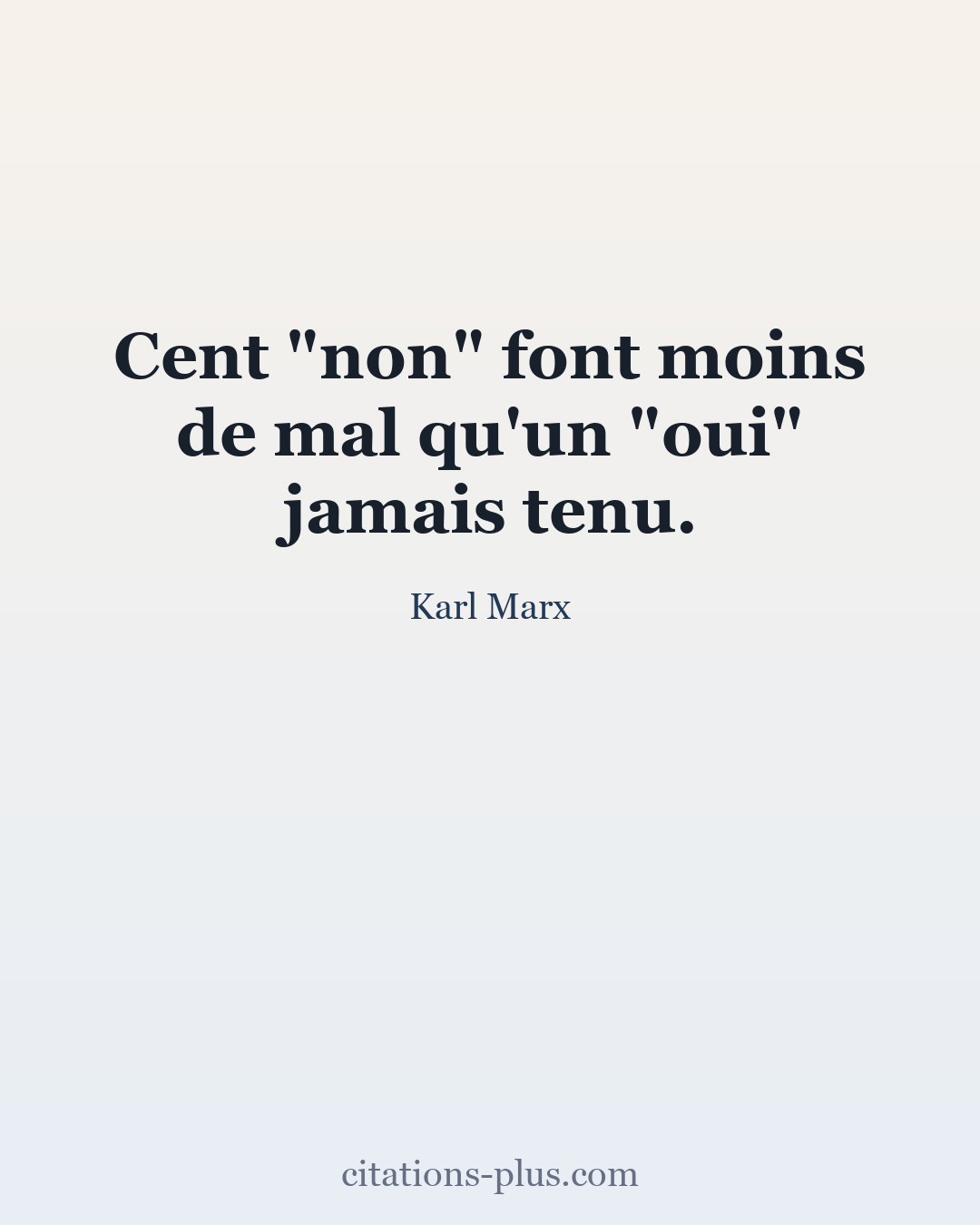 Carte Premium clair — Karl Marx