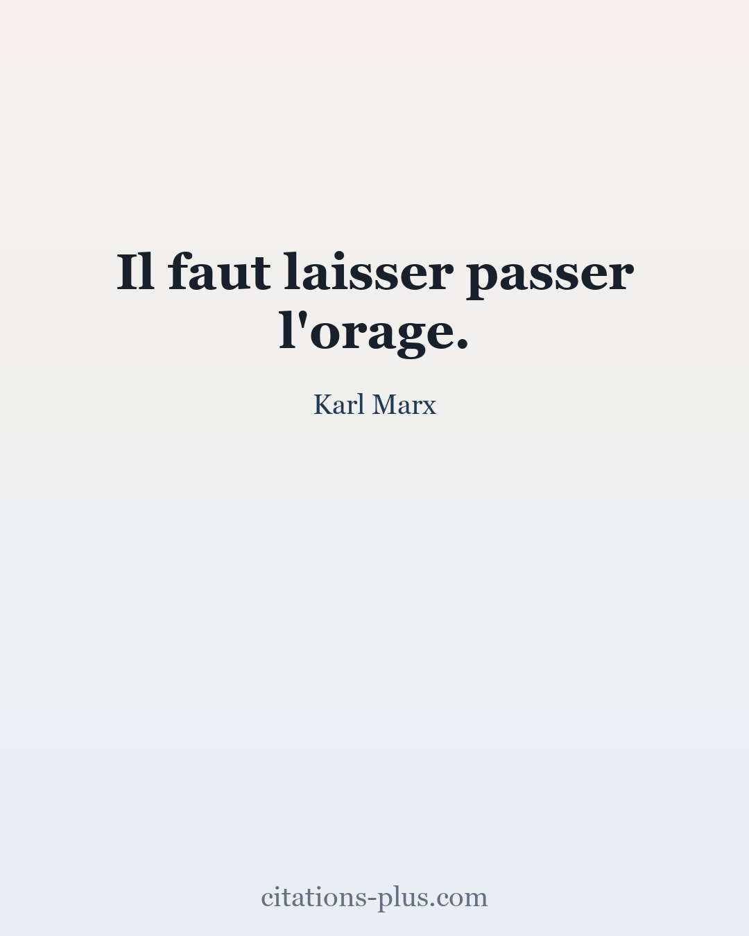 Carte Premium clair — Karl Marx
