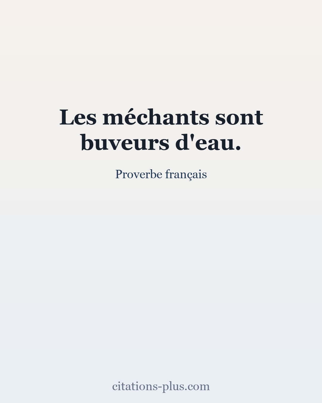 Carte Premium clair — Proverbe français
