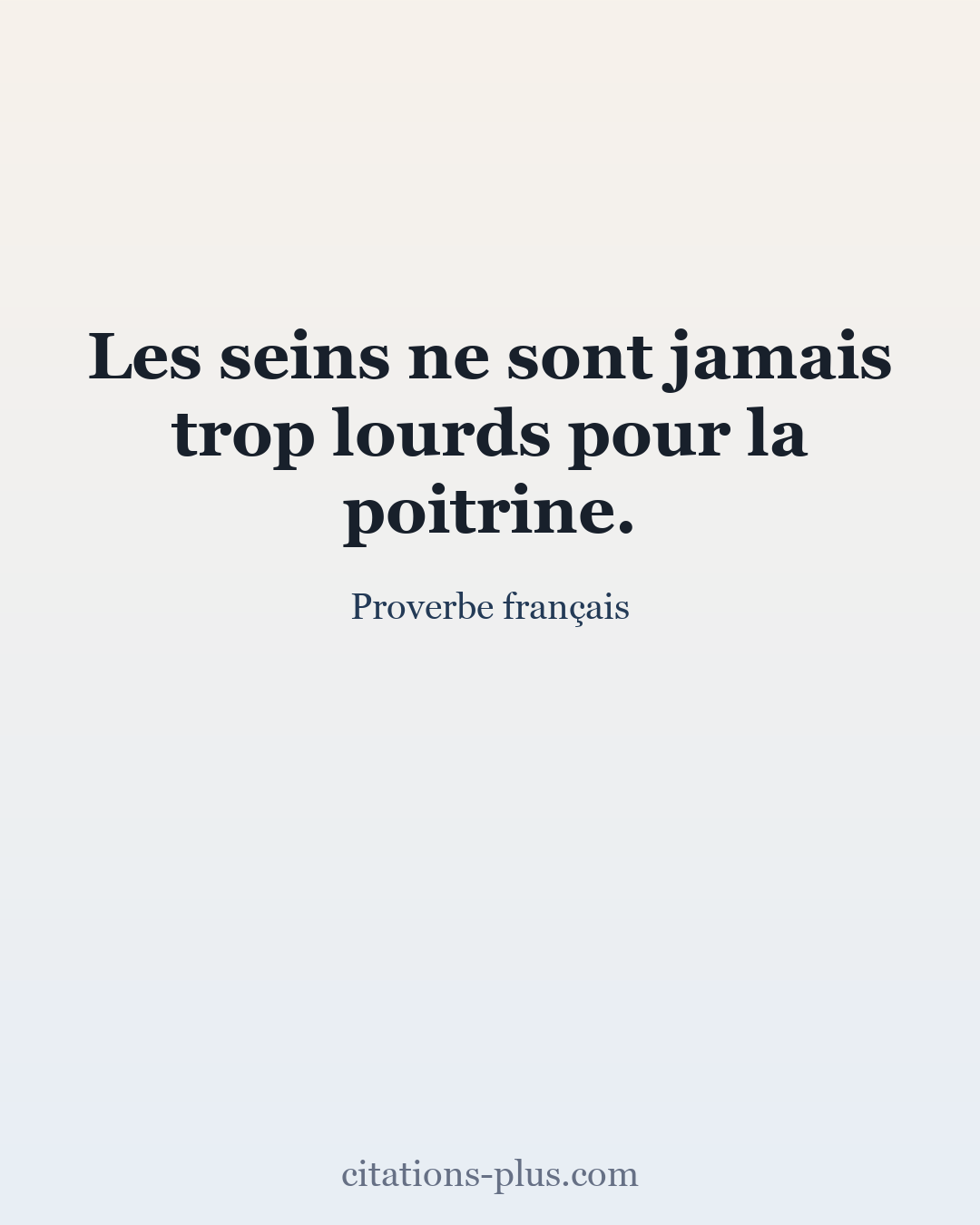 Carte Premium clair — Proverbe français