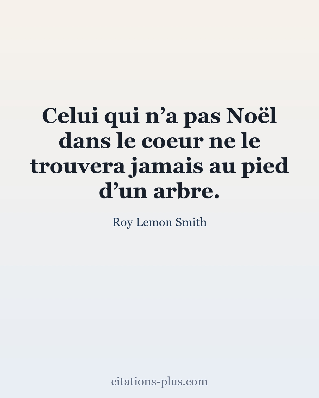 Carte Premium clair — Roy Lemon Smith