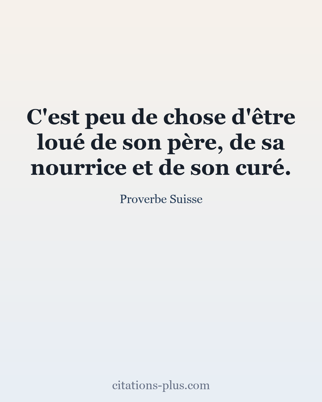 Carte Premium clair — Proverbe Suisse