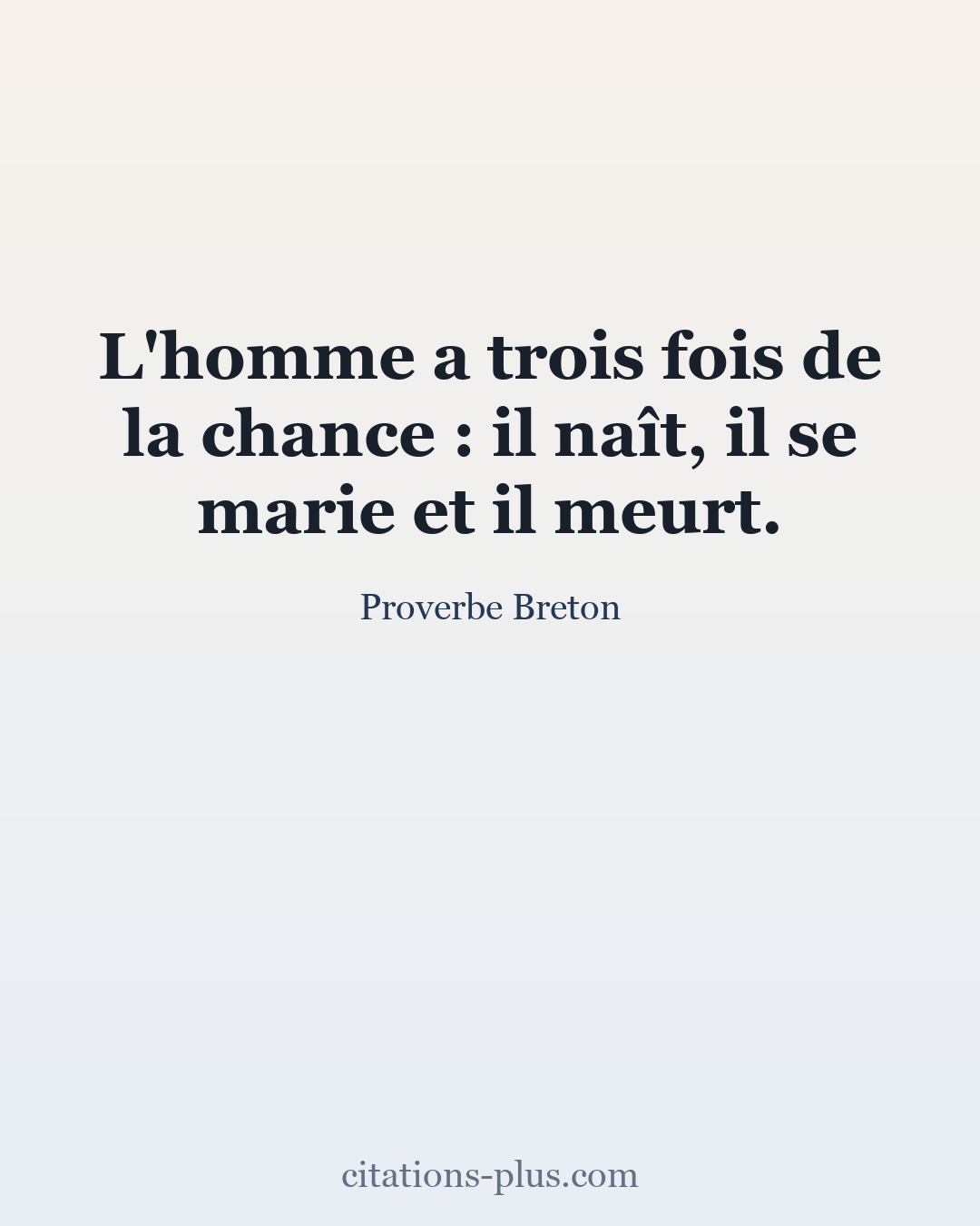 Carte Premium clair — Proverbe Breton
