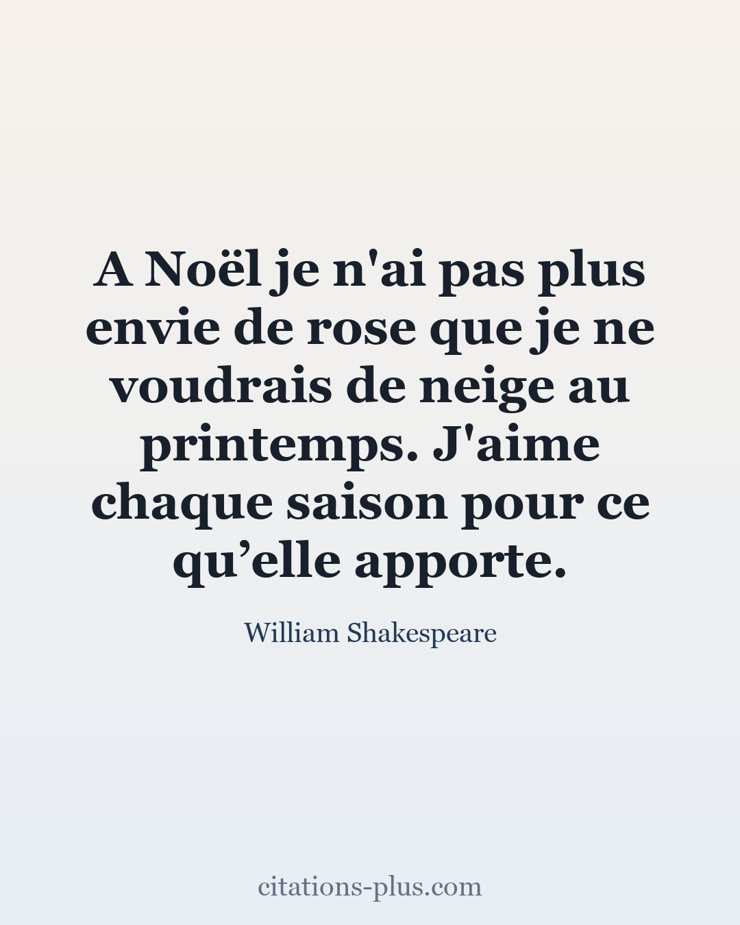 Carte Premium clair — William Shakespeare