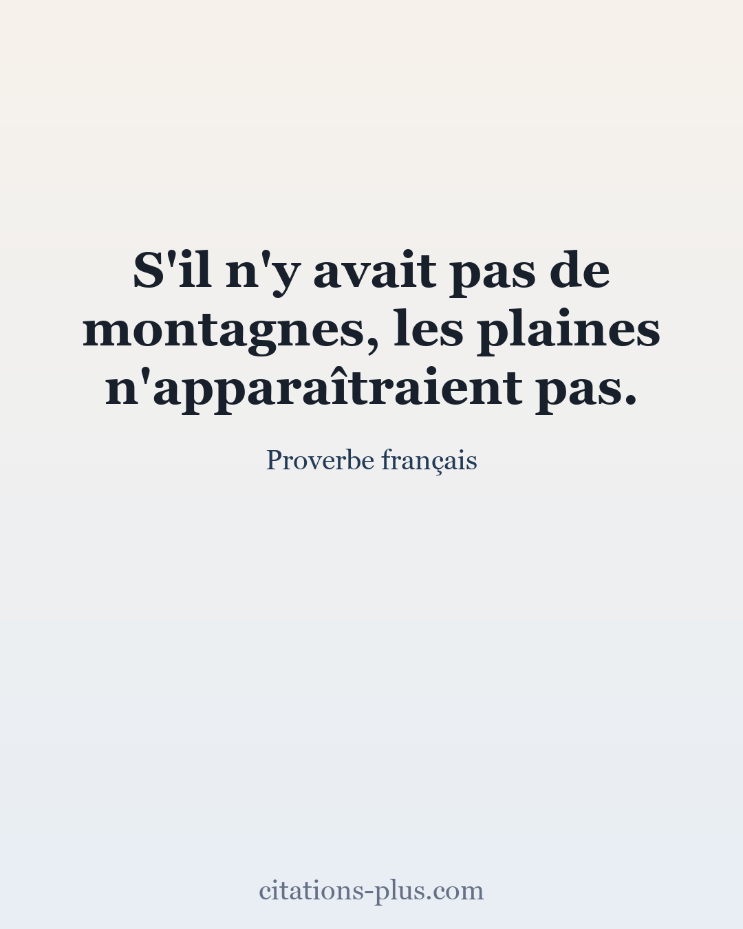 Carte Premium clair — Proverbe français