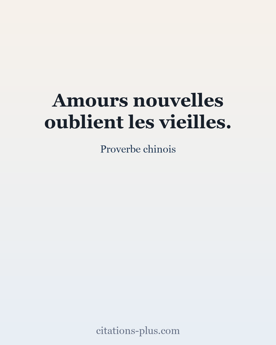 Carte Premium clair — Proverbe chinois
