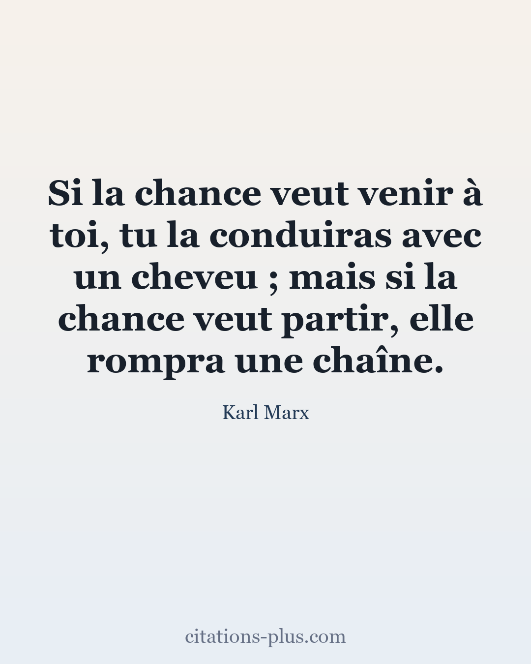 Carte Premium clair — Karl Marx