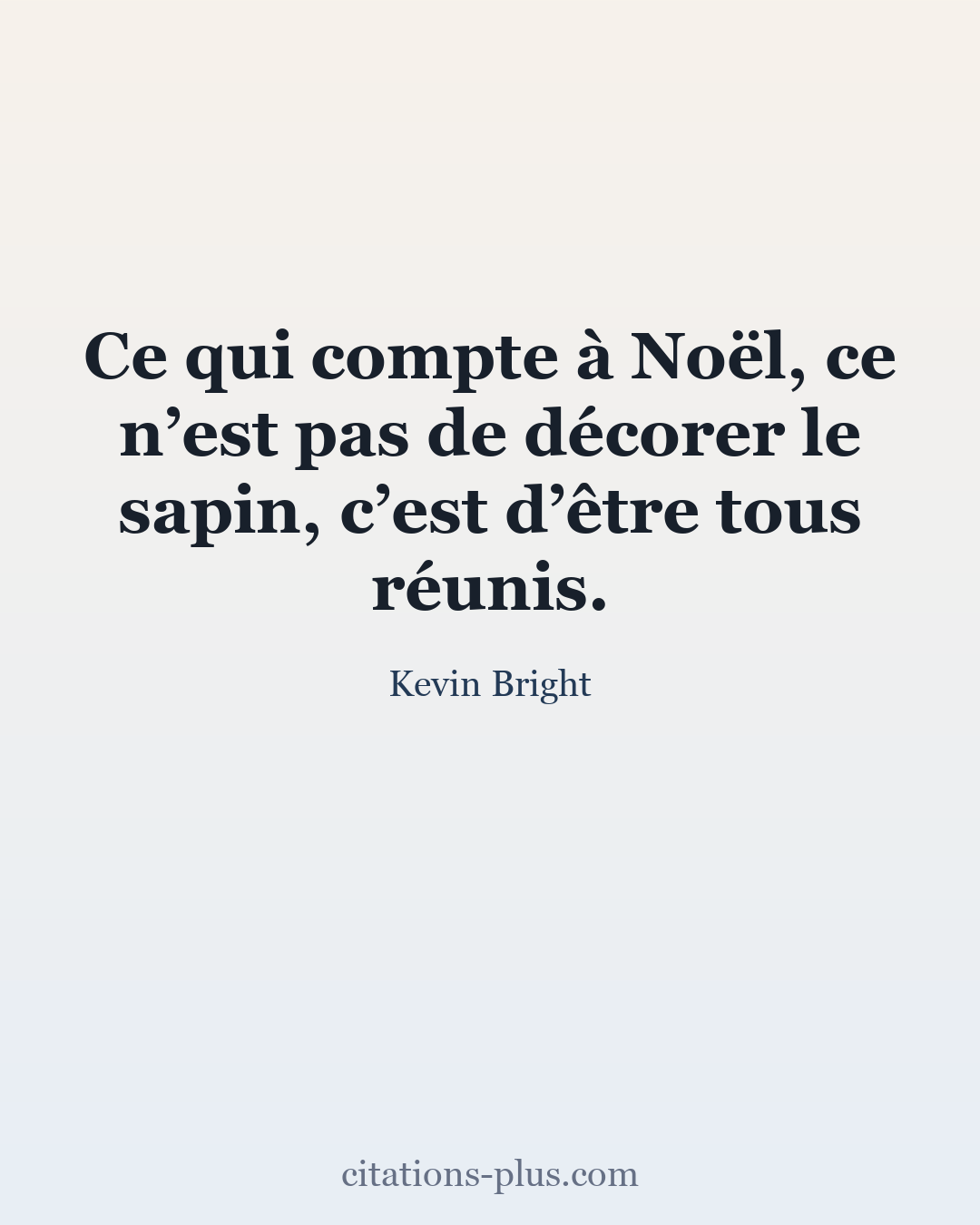 Carte Premium clair — Kevin Bright