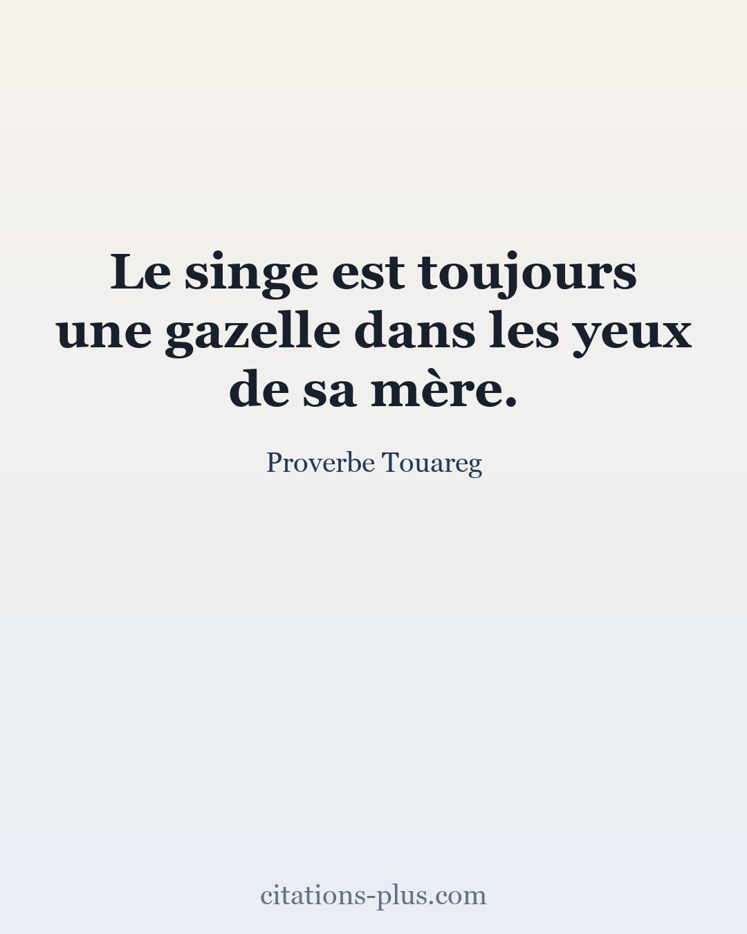 Carte Premium clair — Proverbe Touareg