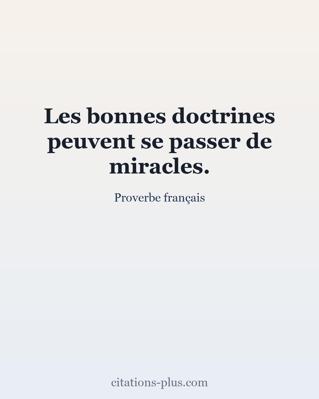 Carte Premium clair — Proverbe français