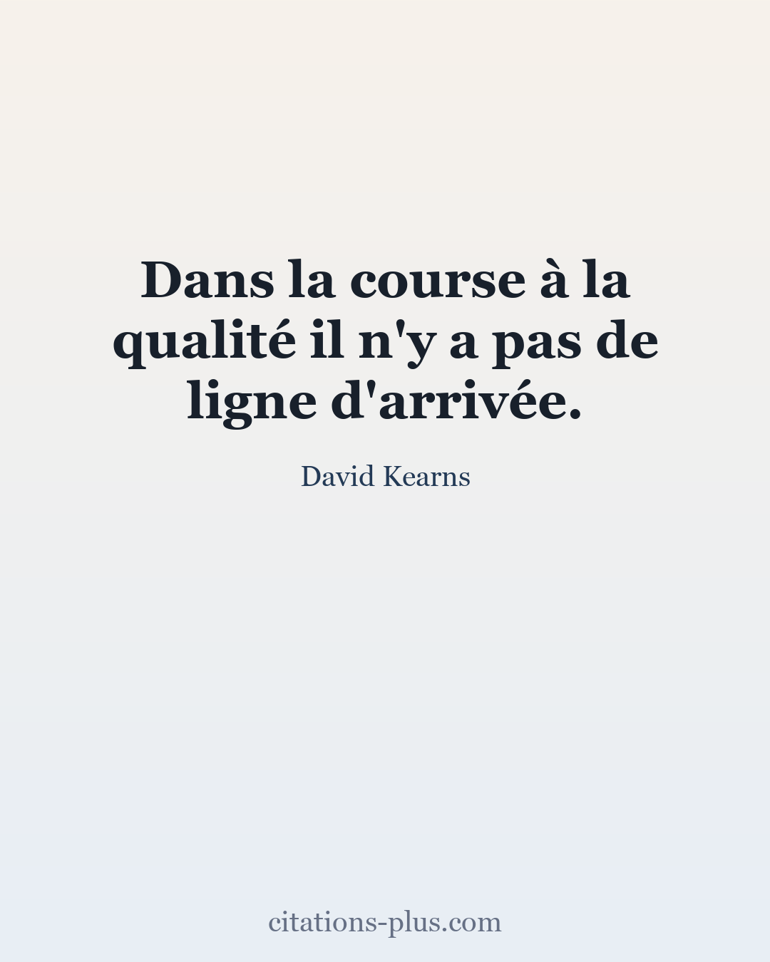 Carte Premium clair — David Kearns
