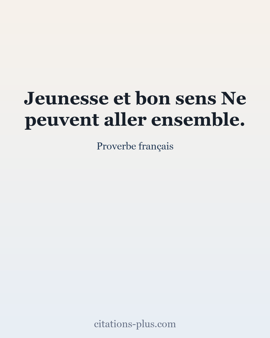Carte Premium clair — Proverbe français