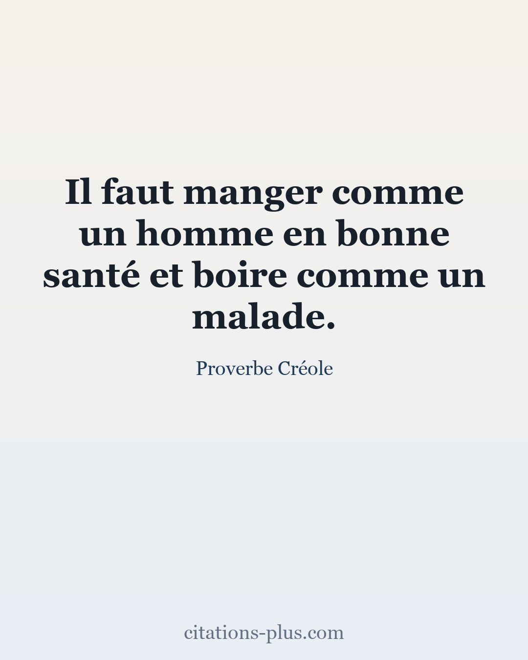 Carte Premium clair — Proverbe Créole