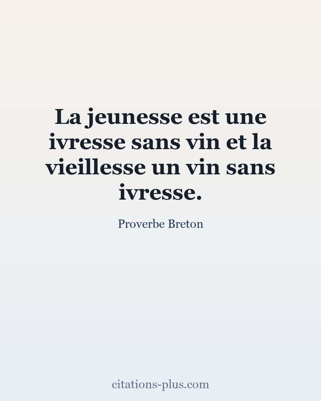 Carte Premium clair — Proverbe Breton