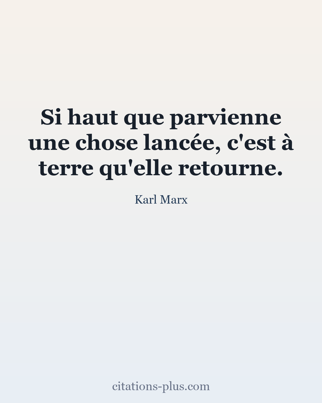 Carte Premium clair — Karl Marx