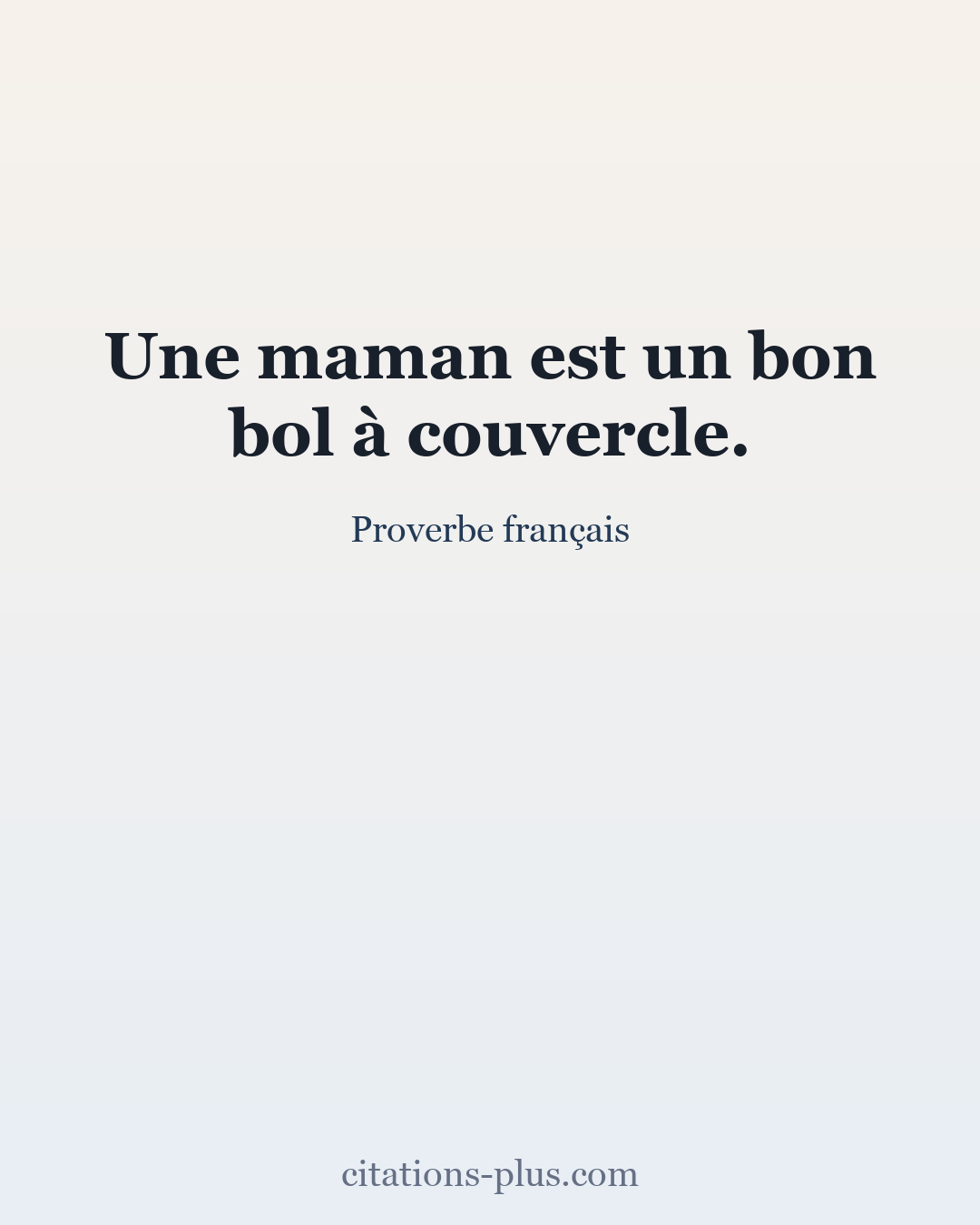 Carte Premium clair — Proverbe français