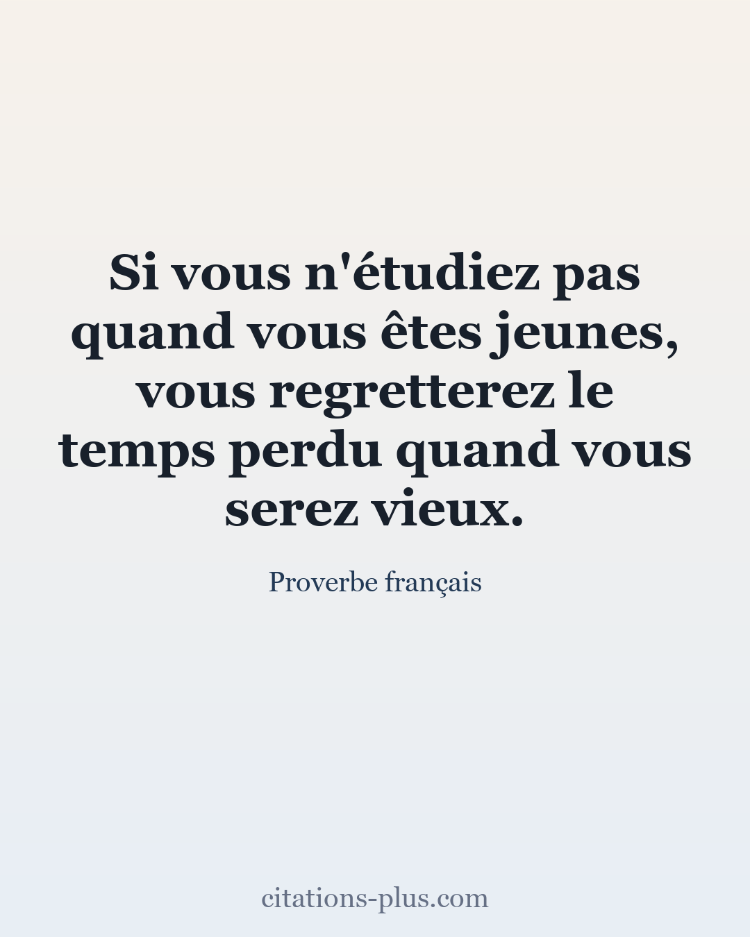 Carte Premium clair — Proverbe français