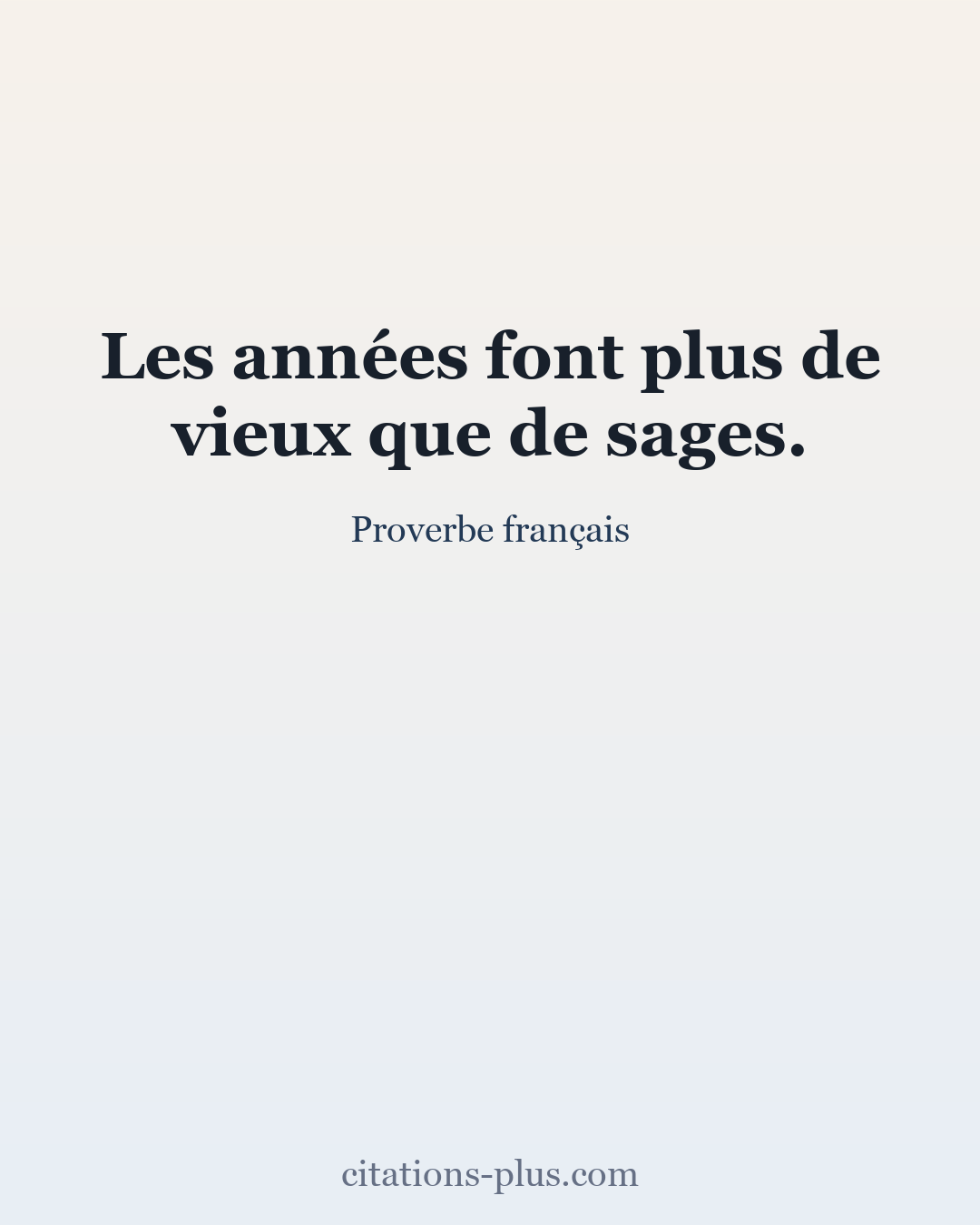 Carte Premium clair — Proverbe français