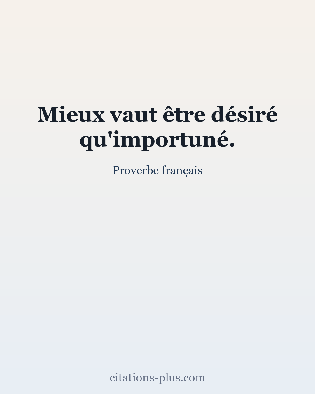 Carte Premium clair — Proverbe français