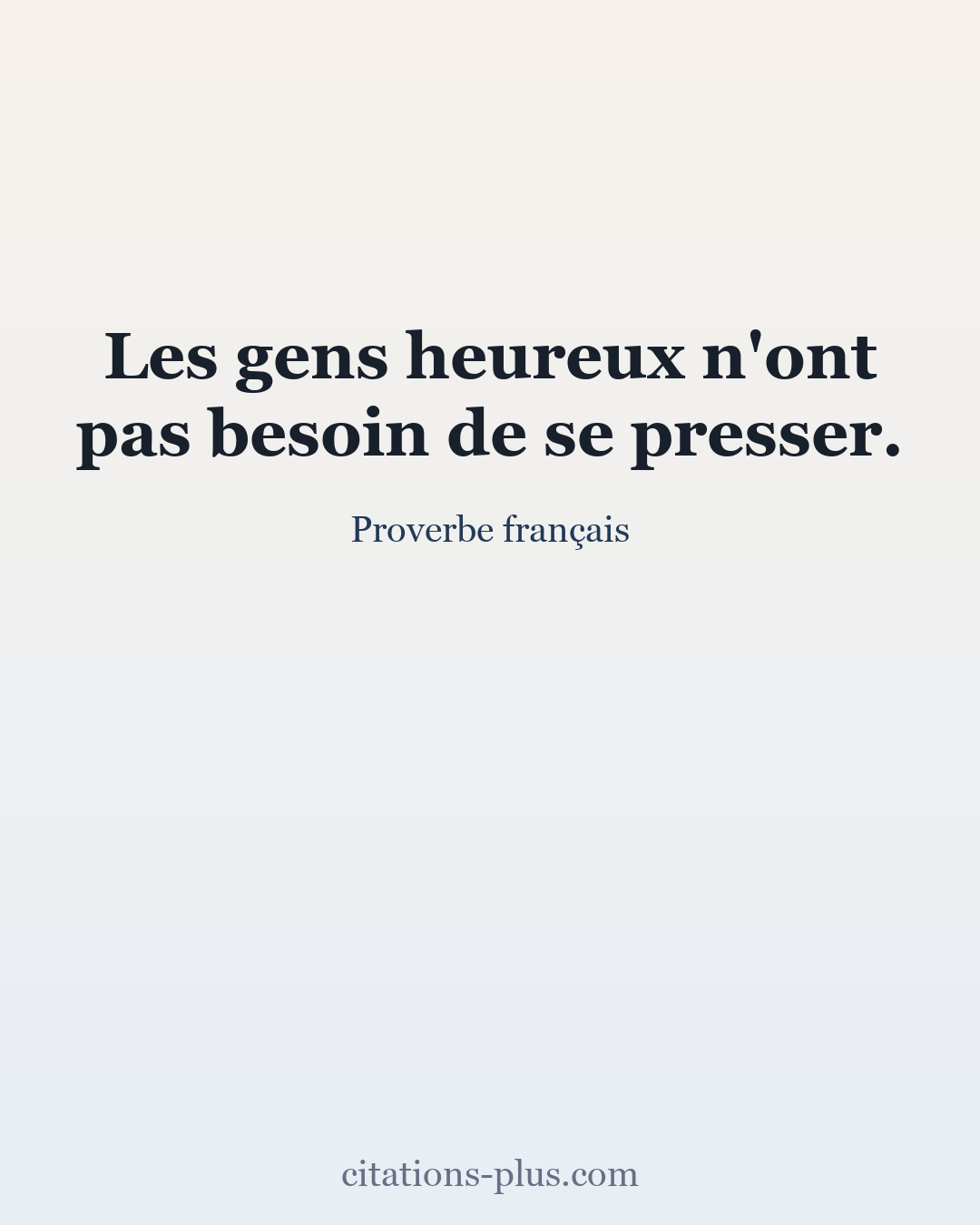 Carte Premium clair — Proverbe français